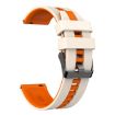 Amazfit Balance Watch Band 22mm Starlight/Orange Two-Color Silicone - 2