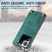 Xiaomi 15 Ultra Green Leather Phone Case with Crossbody Strap - 6