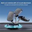 F2 Strong Magnet Foldable Car Phone Holder (Silver) - 5