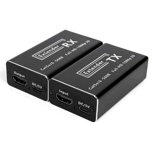 Network Cable HD Video Signal Transmitter 50m HDMI to RJ45 Extender - 1
