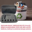 Portable Pressure-Resistant AA Rechargeable Battery Storage Case - 5