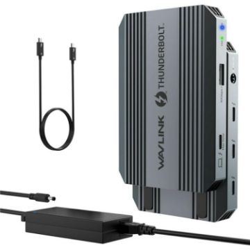 WAVLINK UTD49T 100W Thunderbolt 4 Hub USB-A Data Adapter (US Plug) - 1