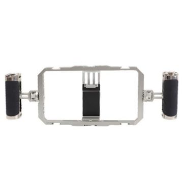 C072 Aluminum Alloy Smartphone Cage Rig Stabilizer Dual Handle - 1
