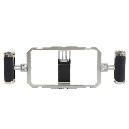 C072 Aluminum Alloy Smartphone Cage Rig Stabilizer Dual Handle - 1