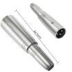 JUNSUNMAY Audio Adapter: XLR Male to 6.35mm Female Connector - 2