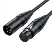 JUNSUNMAY 0.5m 4 Pin XLR Male to Female Audio Adapter Cable - 2