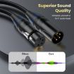 JUNSUNMAY 1.8m 4 Pin XLR Male to Female Headphone Adapter Cable - 4