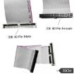 JUNSUNMAY 40 Pin IDE Female to Male HD Extension Cable for Drives - 2