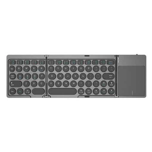 KF86 MAX Foldable Wireless Keyboard with Touchpad Bluetooth-Compatible - 1