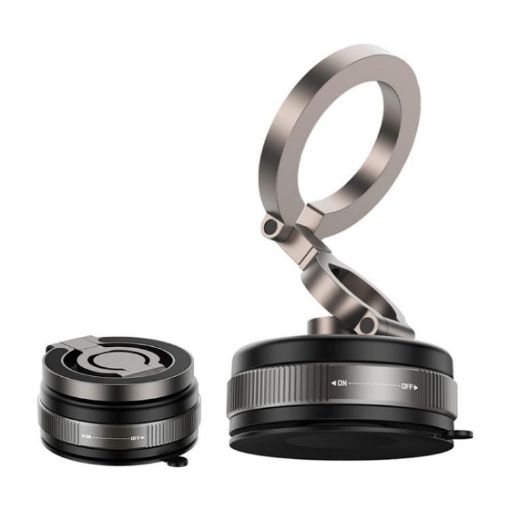 D1X Foldable Suction Cup Magnetic Car Phone Holder Mount - 1