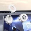 K007 Magnetic Phone Holder: 360 Car Dash Mount, White - 2