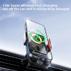 SD19 15W Magnetic Fast Charging Car Vent Mount Phone Holder (Grey) - 5