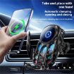 Silver SD02 15W Universal Car Phone Holder with Ambient Light - 3