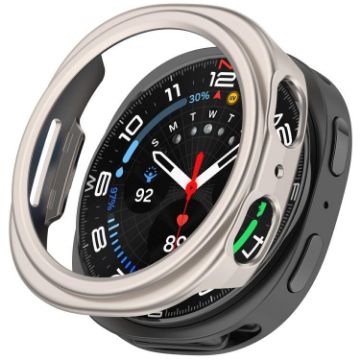 Galaxy Watch 8 40mm Hollow PC Case - Half Coverage (Starlight) - 1