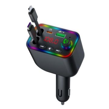 L4 Fast Charging Car Charger MP3 Player with FM Transmitter - 1
