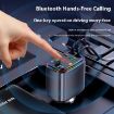 Y10 Car Charger FM Transmitter with Bluetooth MP3 & Retractable C+iP Cable - 5