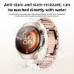 Huawei Watch 5 42mm Ceramic Metal Band, Butterfly Buckle, Rose White - 5