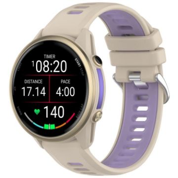 Garmin Forerunner 970 Purple Silicone Watch Band with Steel Buckle - 1