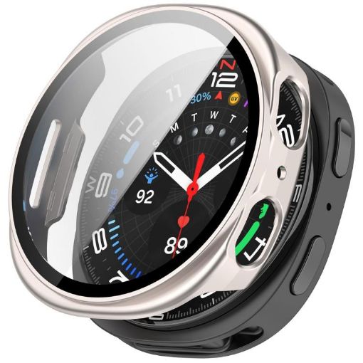 Samsung Galaxy Watch 8 44mm PC Case with Tempered Film - 1