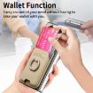 For Honor Magic V3 Khaki Twill Fabric Card Bag Phone Case - 5