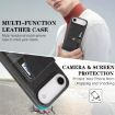 iPhone 17 Air Kalebol Leather MagSafe Case with Card Holder (Black) - 6