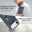iPhone 17 Air MagSafe Leather Case with Card Bag (Blue) - 6