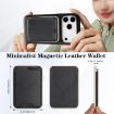 iPhone 17 Pro Max Leather MagSafe Case with Card Holder (Black) - 3