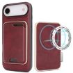 iPhone 17 Air Kalebol MagSafe Leather Card Case (Red) - 1