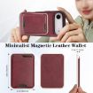 iPhone 17 Air Kalebol MagSafe Leather Card Case (Red) - 3