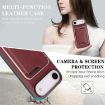 iPhone 17 Air Kalebol MagSafe Leather Card Case (Red) - 6