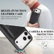 iPhone 17 Pro Max Kalebol MagSafe Card Bag Leather Case (Black) - 6