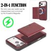 iPhone 17 Pro Max MagSafe Leather Card Case  Red - 3