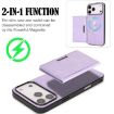 iPhone 17 Pro Max Purple Leather MagSafe Card Case by Kalebol - 3