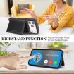 iPhone 17 Pro Kalebol MagSafe Leather Card Bag Case (Black) - 5