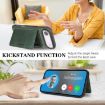 iPhone 17 Air Green Leather MagSafe Two-Fold Card Case - 5