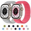 Black Woven Nylon Watch Band For Apple Watch 42mm/41mm/40mm/38mm - 2