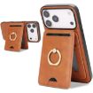 iPhone 17 Pro Max Kalebol MagSafe Leather Card Holder Case (Brown) - 1