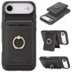 iPhone 17 Air Kalebol Leather MagSafe Card Holder Case (Black) - 1