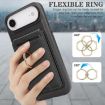 iPhone 17 Air Kalebol Leather MagSafe Card Holder Case (Black) - 6
