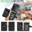 Samsung Galaxy Z Flip7 Leather Case with MagSafe & Card Holder (Black) - 6