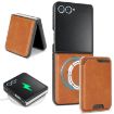 Samsung Galaxy Z Flip7 Kalebol MagSafe Leather Case (Brown) - 1