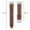 Samsung Galaxy Watch 8 Metal Connector Leather Band Blue Black - 6
