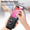Moto Razr 50 Ultra Twill Fabric Card Bag Ring Case (Black) - 6