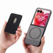 Moto Razr 50 Ultra Gray Twill Card Bag Ring Magnetic Case - 3