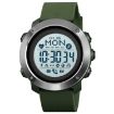 SKMEI 1511 Bluetooth Men's Waterproof Smart Watch, Army Green - 1