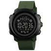 SKMEI 1511 Army Green Men's Bluetooth Waterproof Smart Watch - 1