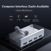 ORICO MH4PU-P Aluminum 4 Port USB3.0 Clip HUB - Black - 3