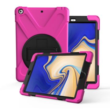 Galaxy Tab S4 10.5 T830/T835 360 Rotating Case Rose Red - 1