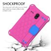 Samsung Galaxy Tab A 8.0 Shockproof Case with Straps, Rose Red/Blue - 4