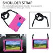 Samsung Galaxy Tab A 8.0 Shockproof Case with Straps, Rose Red/Blue - 6